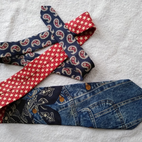 Men's Vintage Tommy Hilfiger Silk Tie - Picture 7 of 8